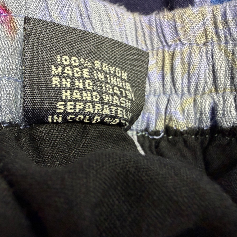 Patchwork Tiered Long Maxi Skirt Boho Hippie Rayon One Size Elastic Waist